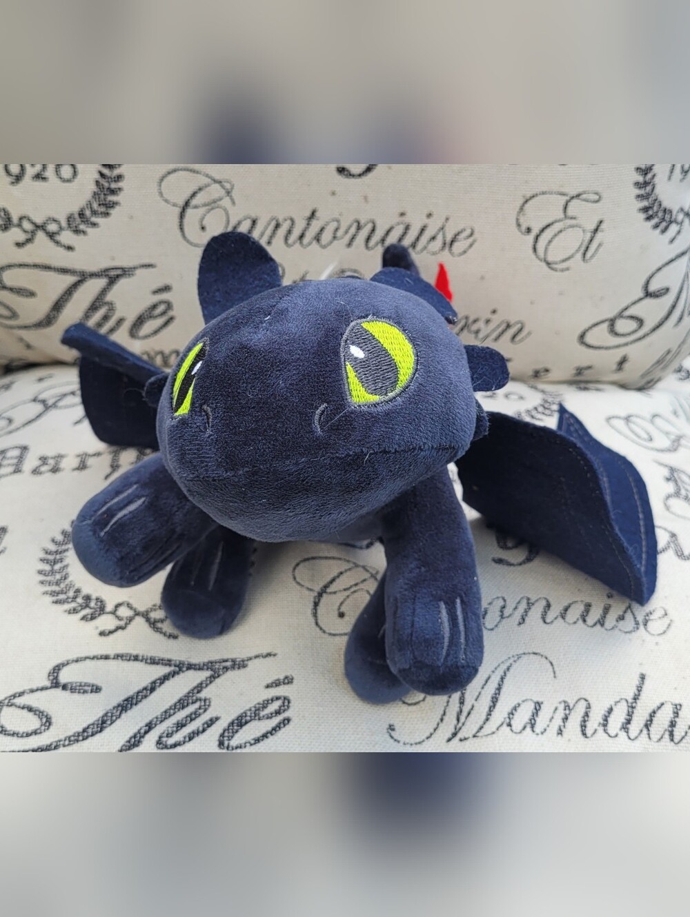 WinAdiGoo Plush Black Dragon